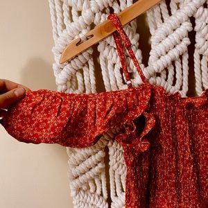 Altar’d State Red Patterned Dress